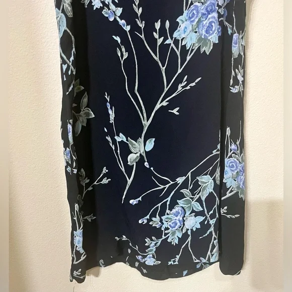 REFORMATION Black Floral 100% Viscose Mini Dress - Picture 4 of 11